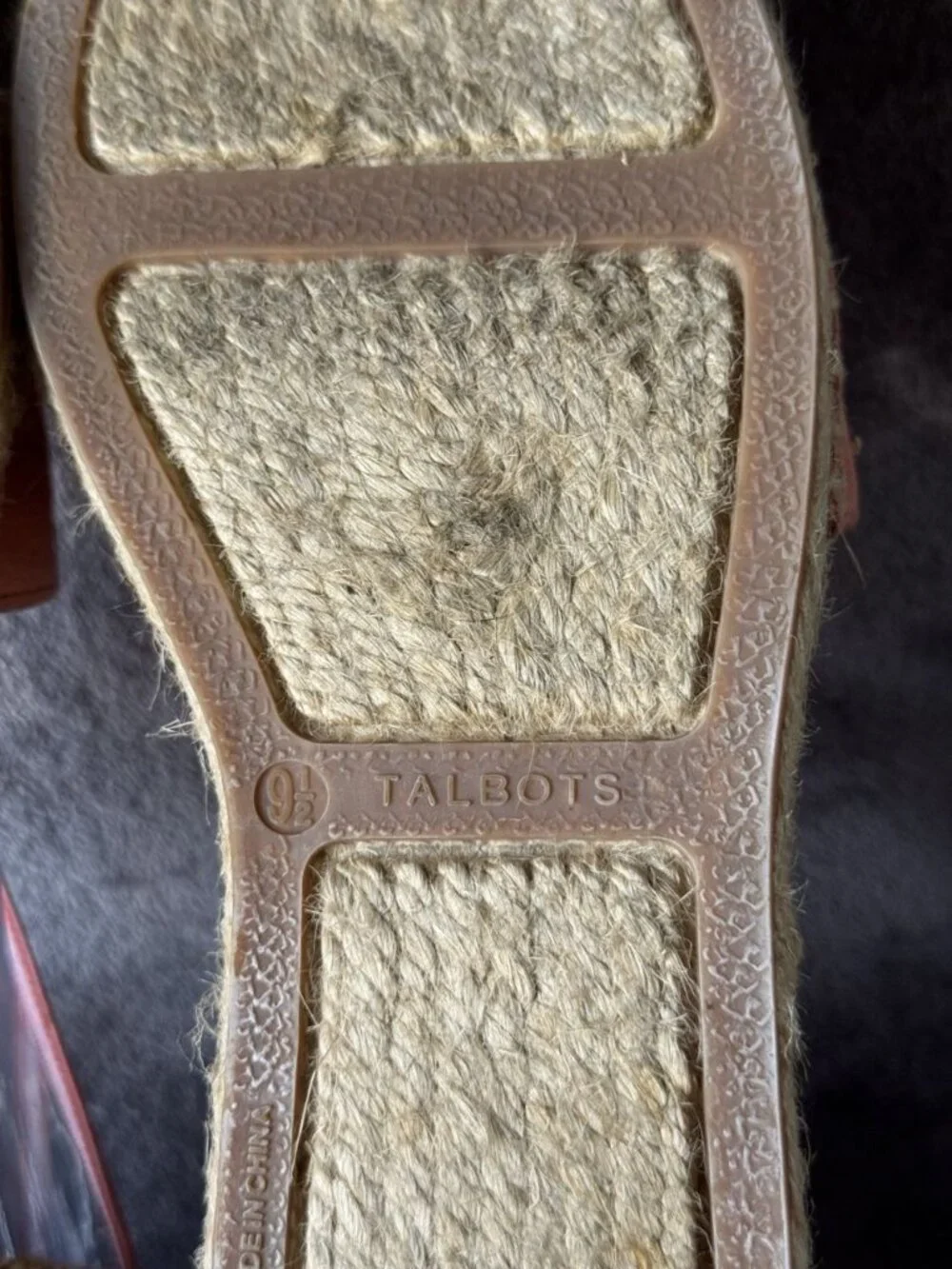 TALBOTS Pink Suede Leather Espadrilles Sandals Flats Sz 9.5 Casual Church Chic